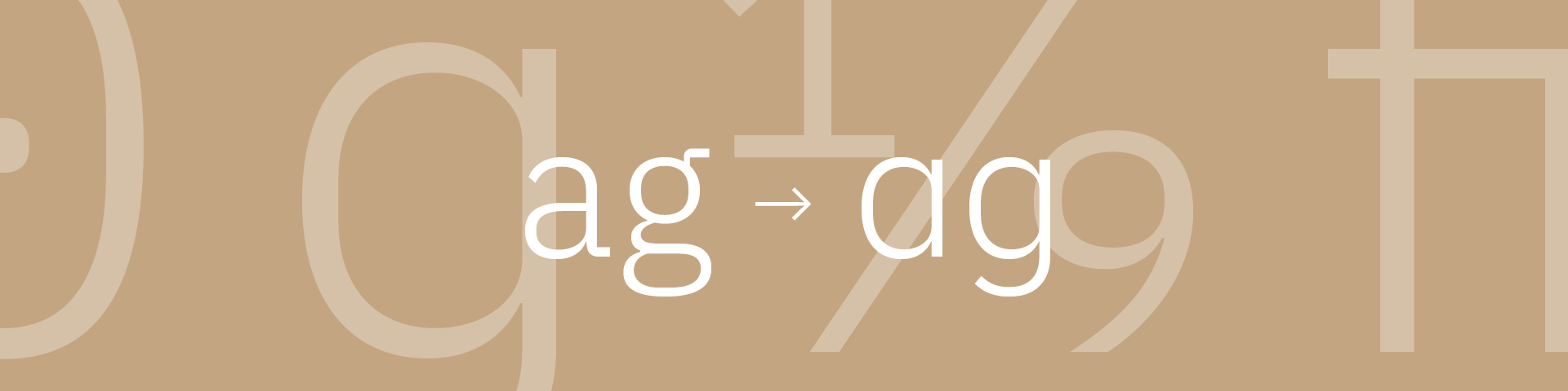 Grafischer Überblick über OpenType-Features.