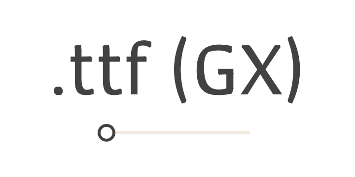 Animation eines Variable Fonts, der sich auf der Gewichtsachse verändert.